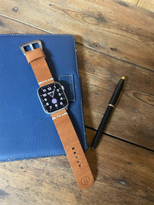 Handmade Leather Watch Strap for Apple Watch