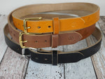 Load image into Gallery viewer, Black, Brown and Tan Handmade Leather Belts
