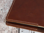 Load image into Gallery viewer, hand stitched leather notebook cover
