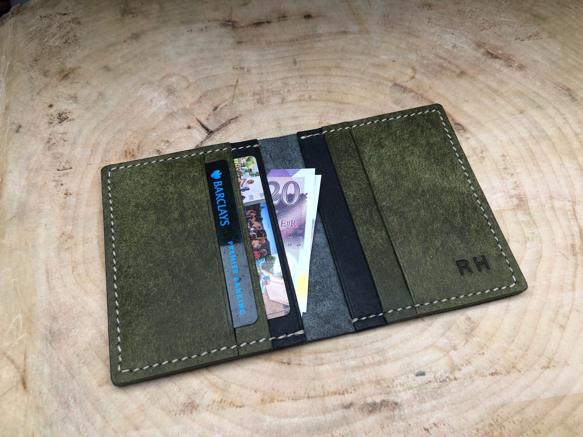 Hand Stitched Leather Bifold Wallet - New Style