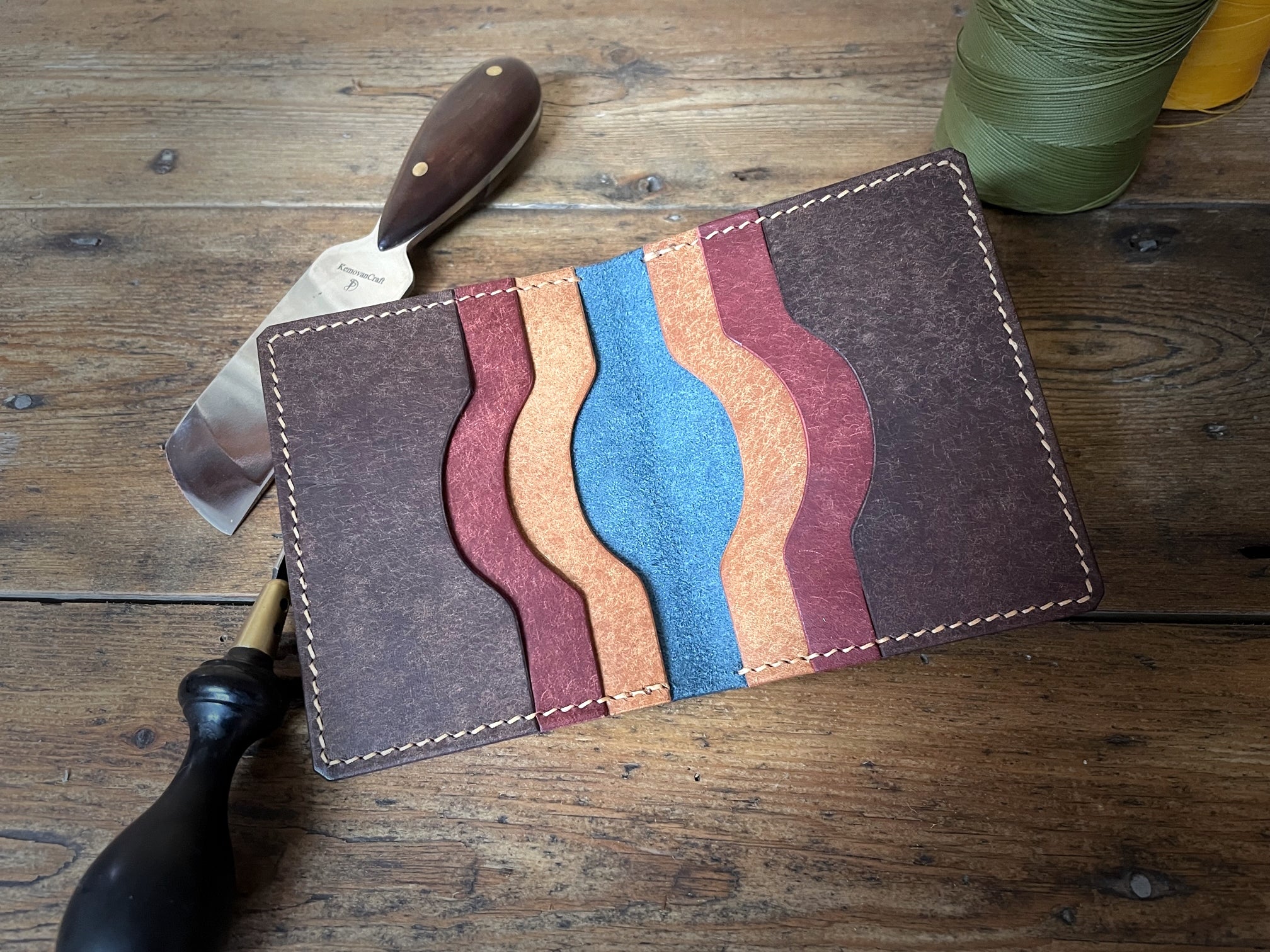 The Kimbolton Handmade Wallet in Pueblo Italian Leather