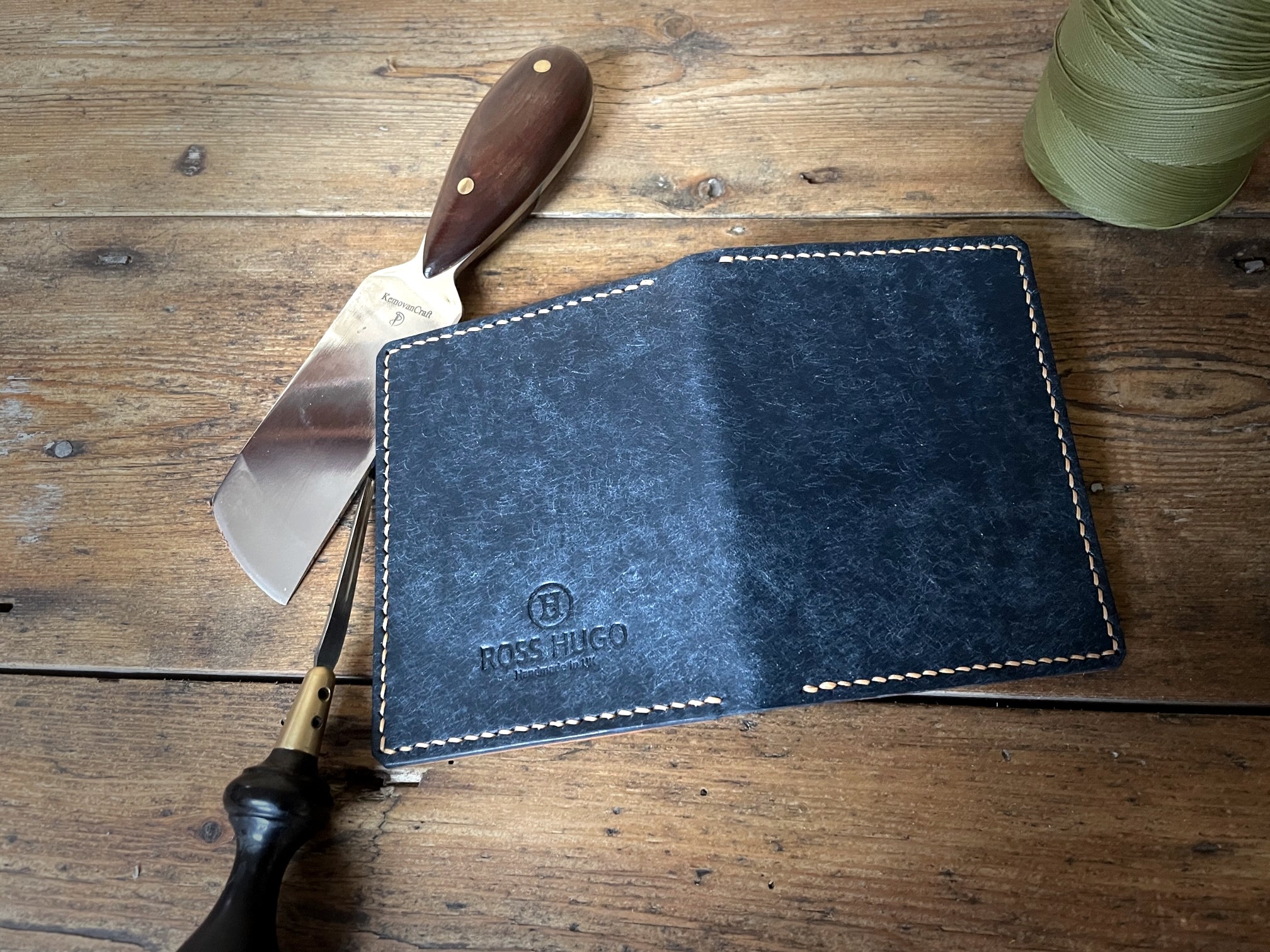 The Kimbolton Handmade Wallet in Pueblo Italian Leather