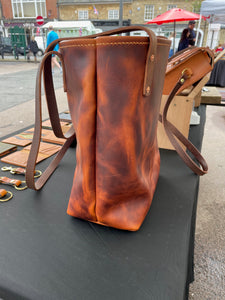 The Barford Handmade Leather Tote Bag