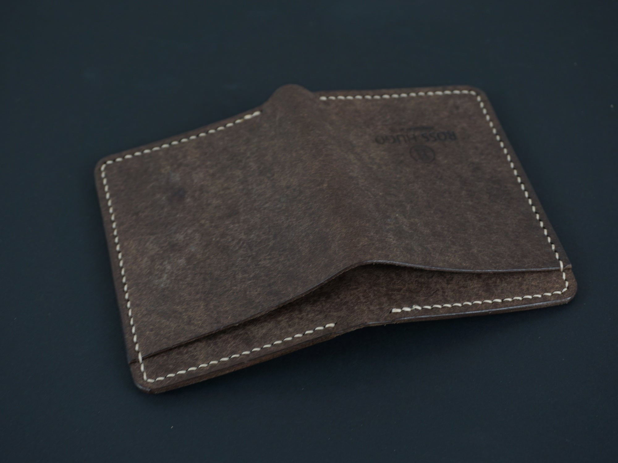 leather wallet with note outer pocket