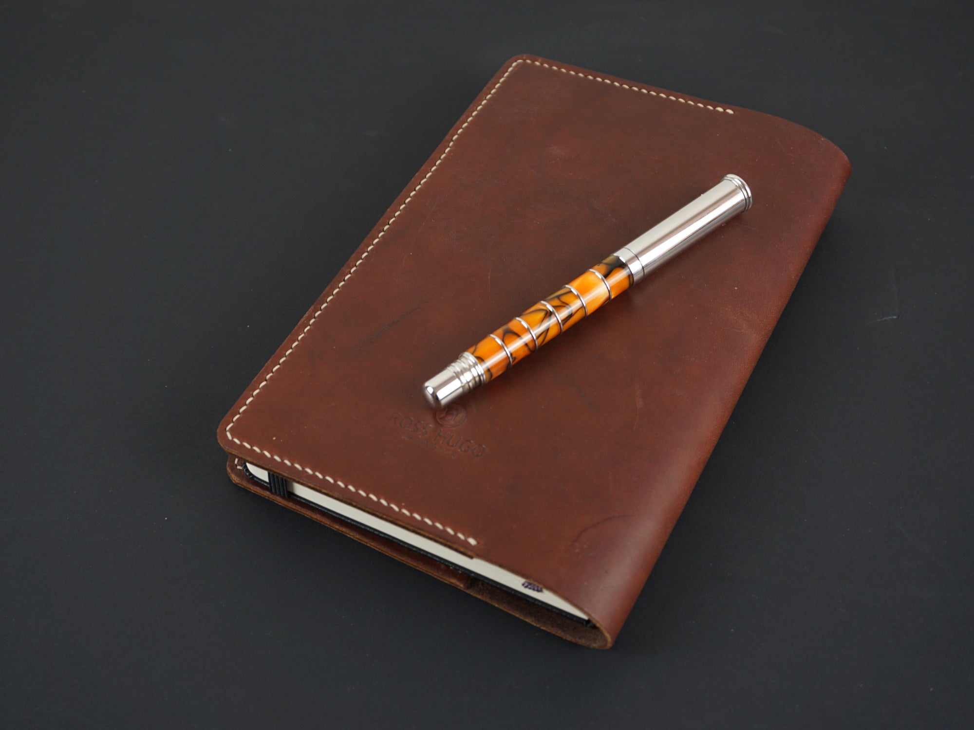 handmade leather journal cover