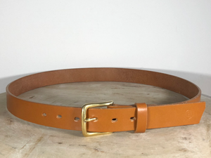 Hand crafted leather belt