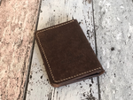 Load image into Gallery viewer, leather wallet beige stitching
