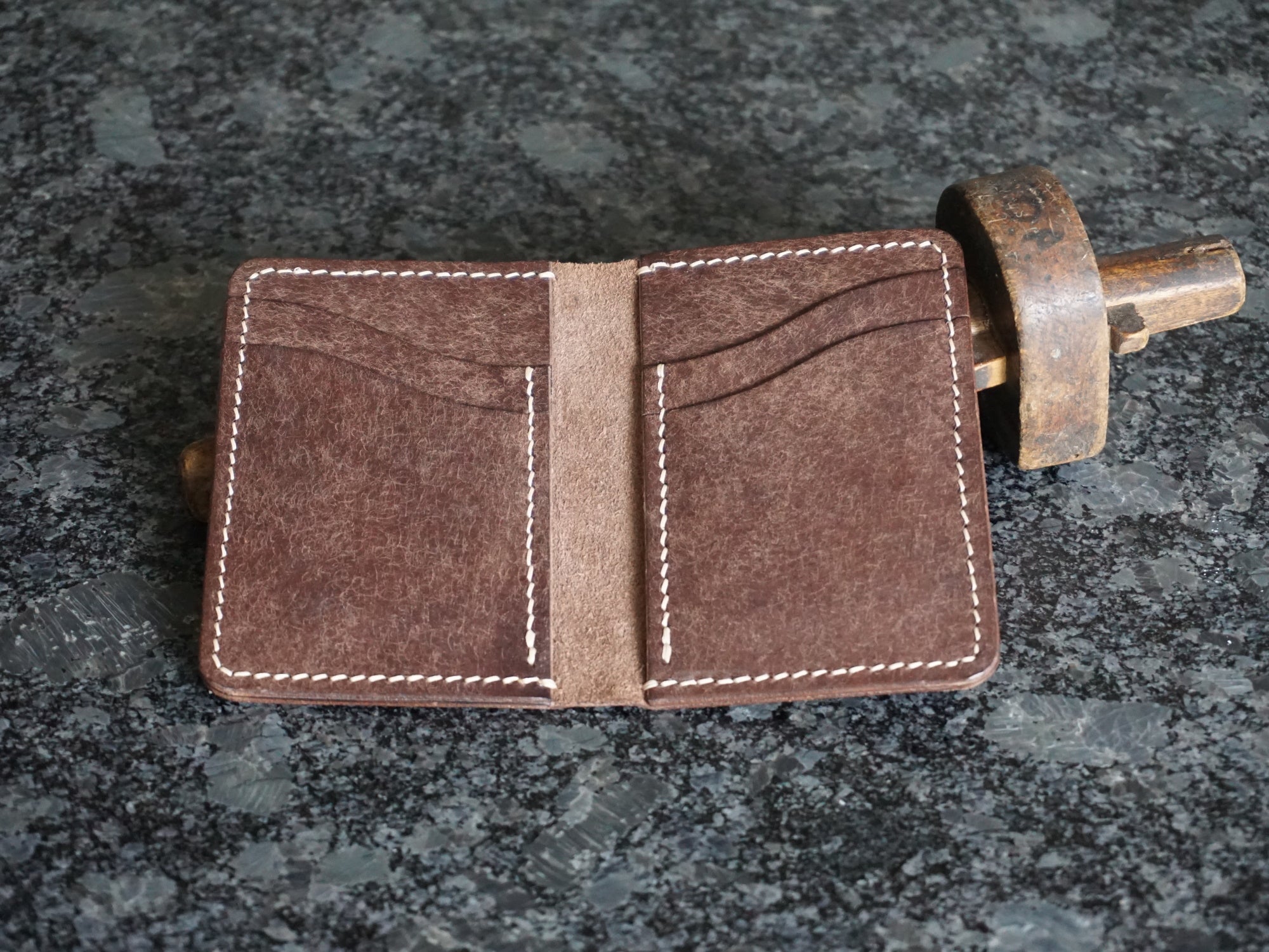Hand stitched Leather Wallet Badalassi Carlo 